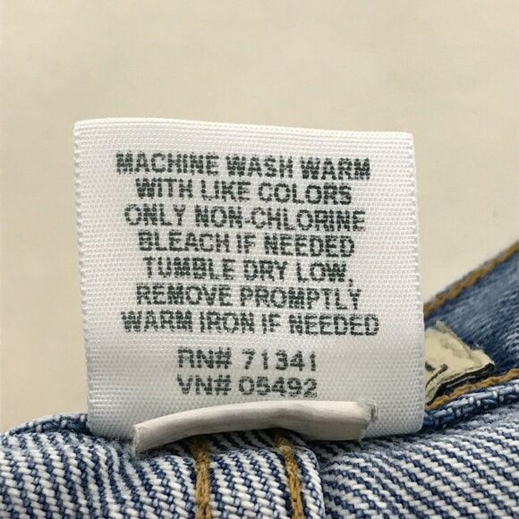 L.L. Bean Double L Natural Fit Jeans Men's Size 37x34 Straight Leg 100% Cotton - Picture 9 of 9